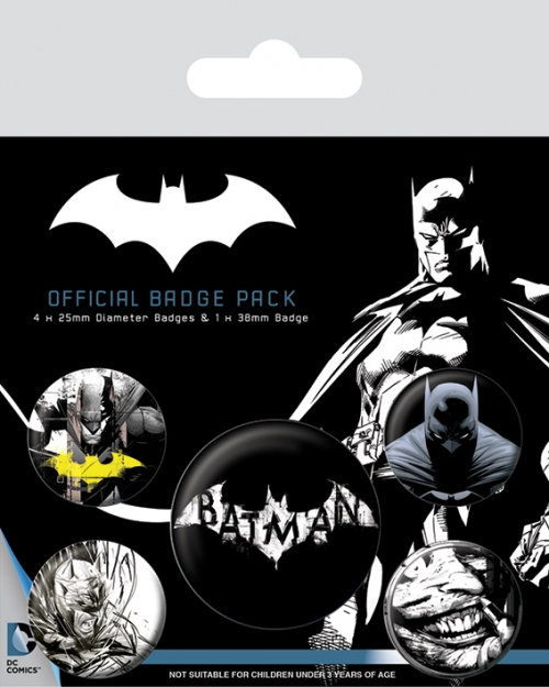 Набор значков Batman (Dark) 5 шт BP80546