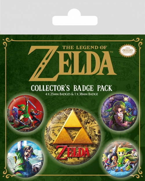 Набор значков The Legend Of Zelda (Classics) 5 шт BP80644