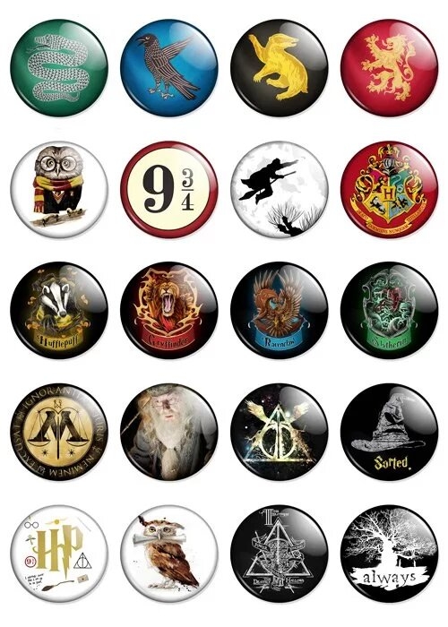 Набор значков Harry Potter No.1