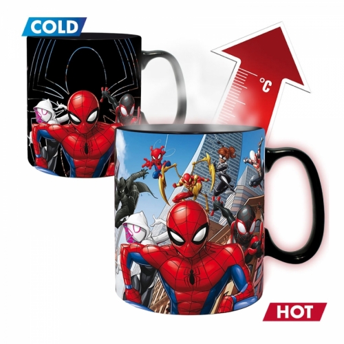 Кружка Marvel Mug Heat Change Multiverse Spider Man 460 ml x2 ABYMUG882