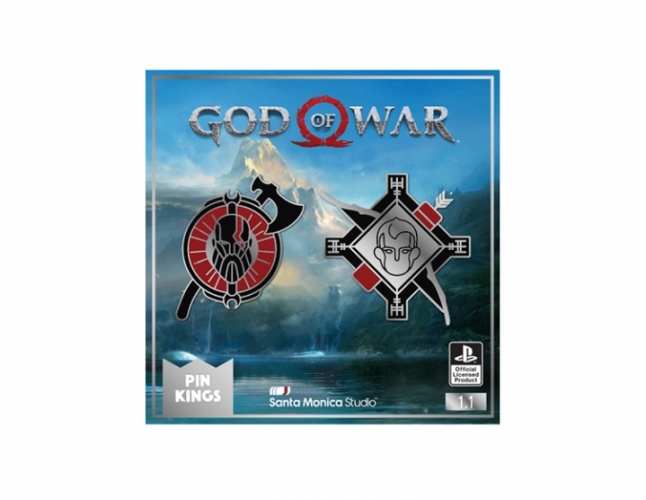 Значок Pin Kings God of War 1.1 (набор из 2 шт.)