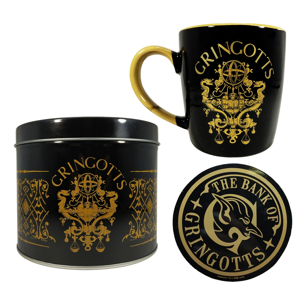 Набор кружка и подставка Harry Potter (Gringotts) Mug & Coaster In Tin 370ml GP85470