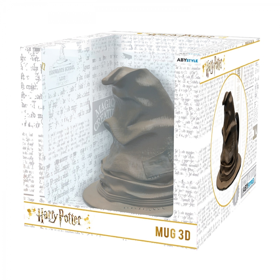 Кружка 3D с крышкой Harry Potter Sorting Hat 300 ml ABYMUG447