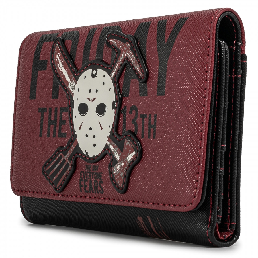 Кошелек Loungefly Friday The 13th Jason Mask Tri-Fold Wallet FRIWA0004