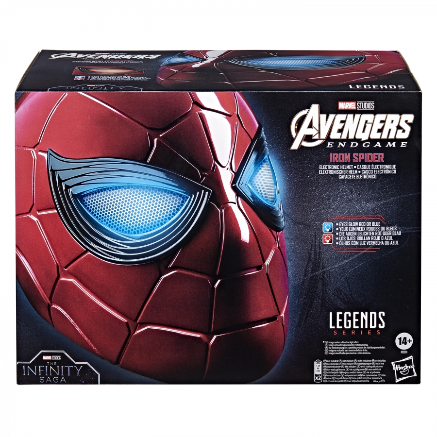 Шлем (реплика) Marvel Legends Series Iron Spider Electronic Helmet Человек-паук F0201