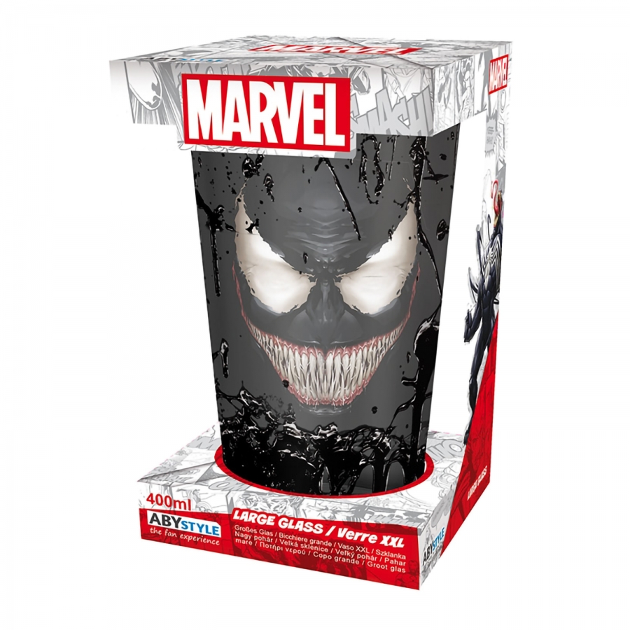 Бокал стеклянный Marvel Large Glass Venom 400ml x2 ABYVER166