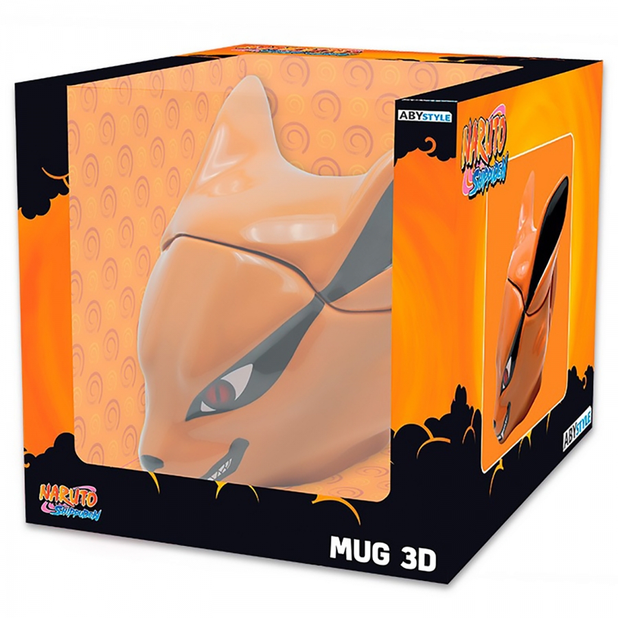 Кружка 3D с крышкой Naruto Shippunden Kyubi 400 ml ABYMUG353
